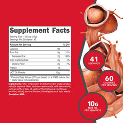 Ketologic MCT Oil Powder Vanilla being poured into a coffee mug for energy