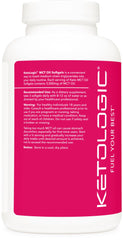 Ketologic MCT Oil Softgels in a gym setting suggest effortless integration into workouts.