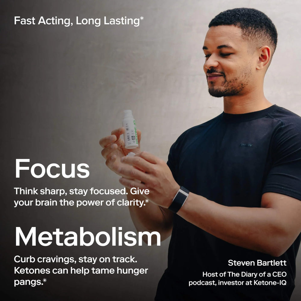 Ketone-IQ open bottle pouring shot to show liquid texture and clarity