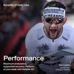Ketone-IQ No Caffeine Shot label shows clean ingredients and no artificial flavors