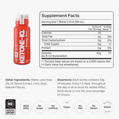 Ketone-IQ No Caffeine Shot being poured for sustained focus