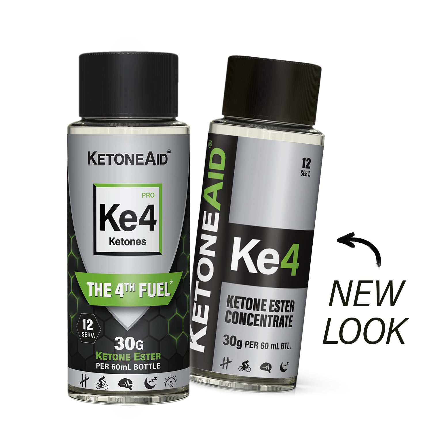 KetoneAid KE4 scoop with D-BHB ester illustrating precise serving size