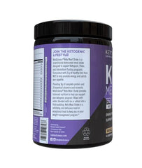 Keto Science Keto Meal Shake Vanilla pouring into a glass for quick keto-friendly energy