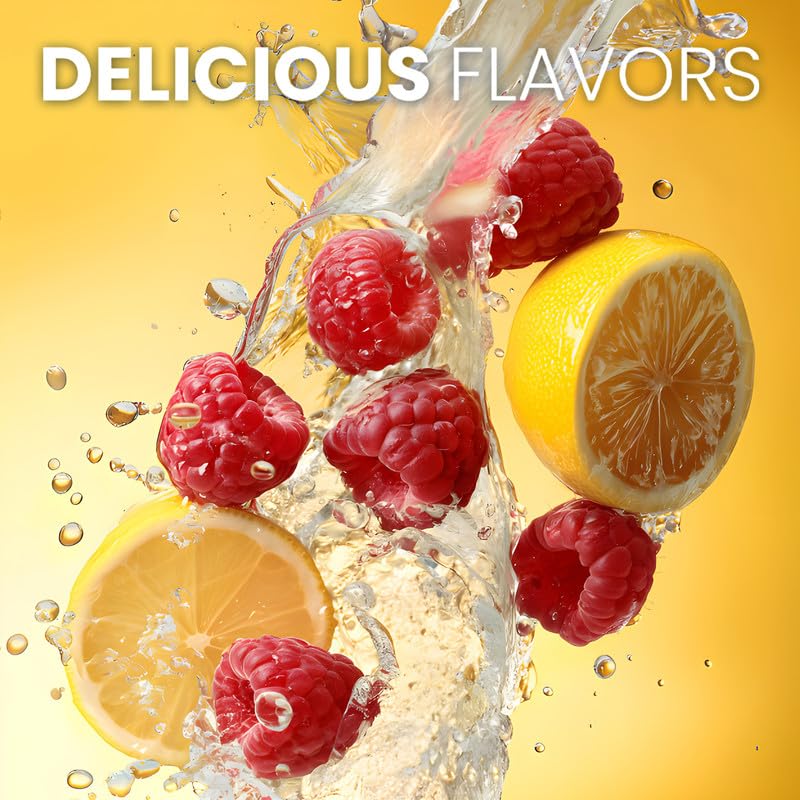 Pouring Keto Vitals Electrolytes Powder Raspberry Lemonade into a glass for immediate hydration.