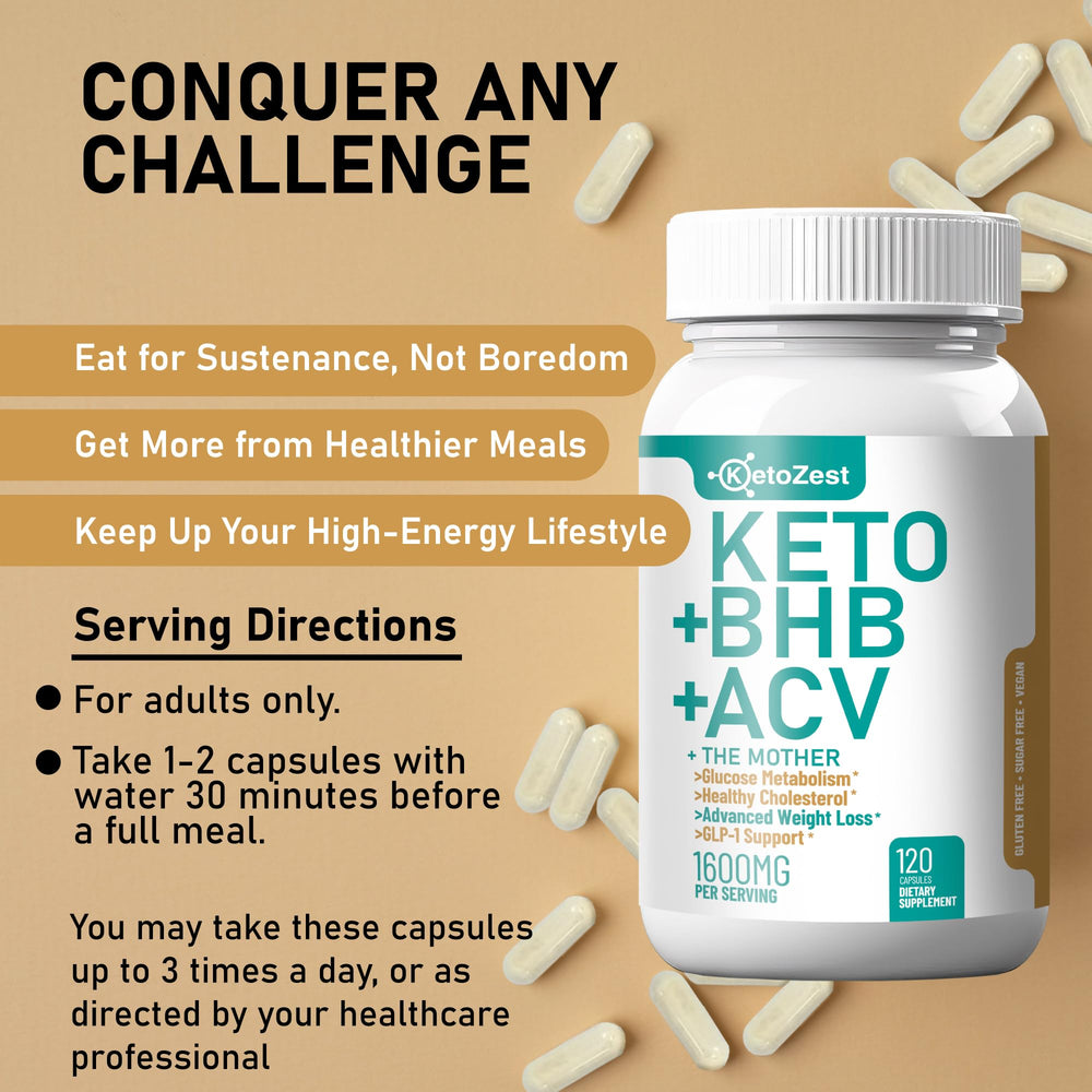 KetoZest capsule daily use shown with water for routine consumption.
