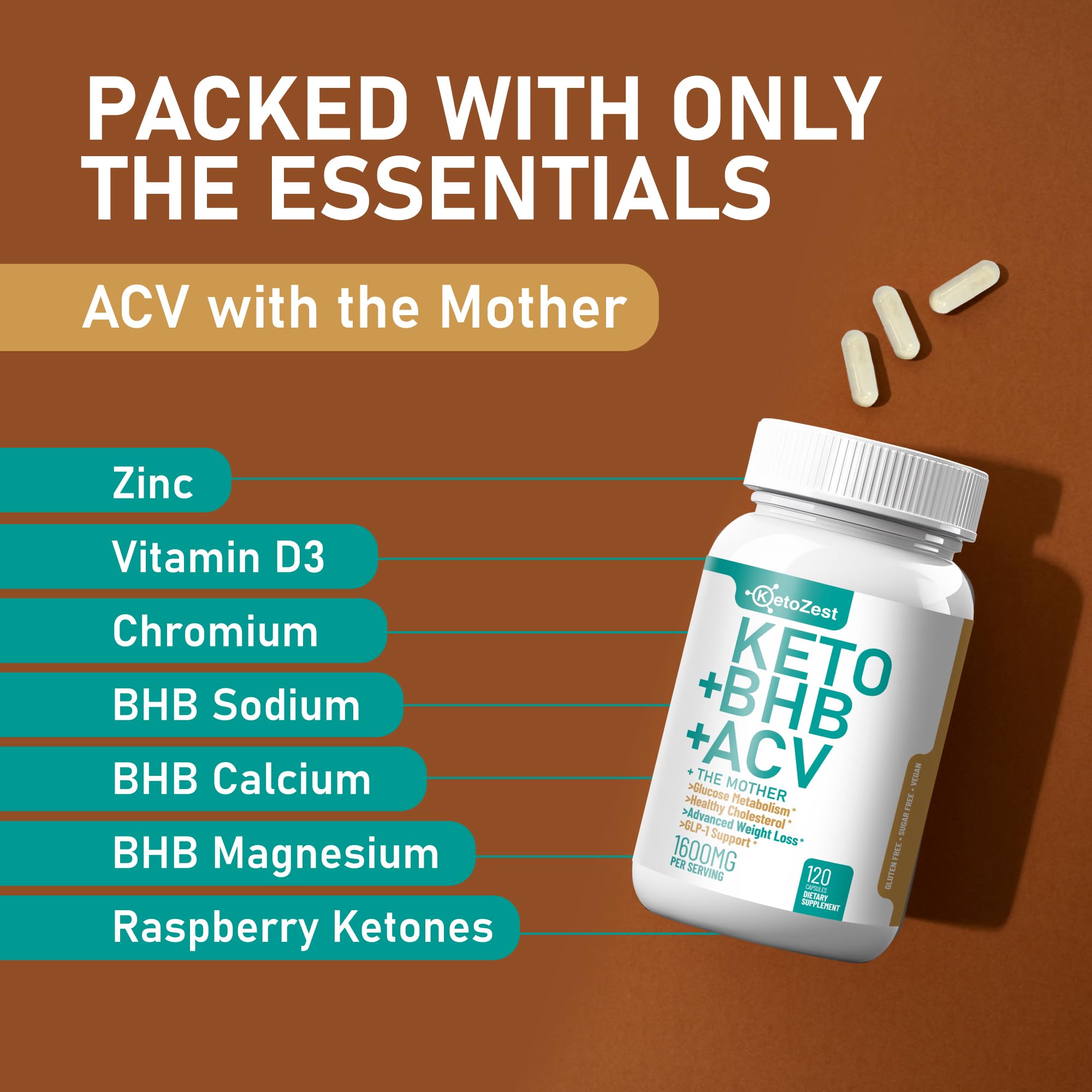 KetoZest jar with capsules ready for daily routine.