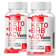 KetoZest gummies bottle for convenient daily keto support.