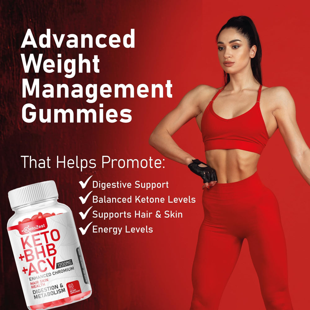 KetoZest gummies being poured for on-the-go ketosis support.
