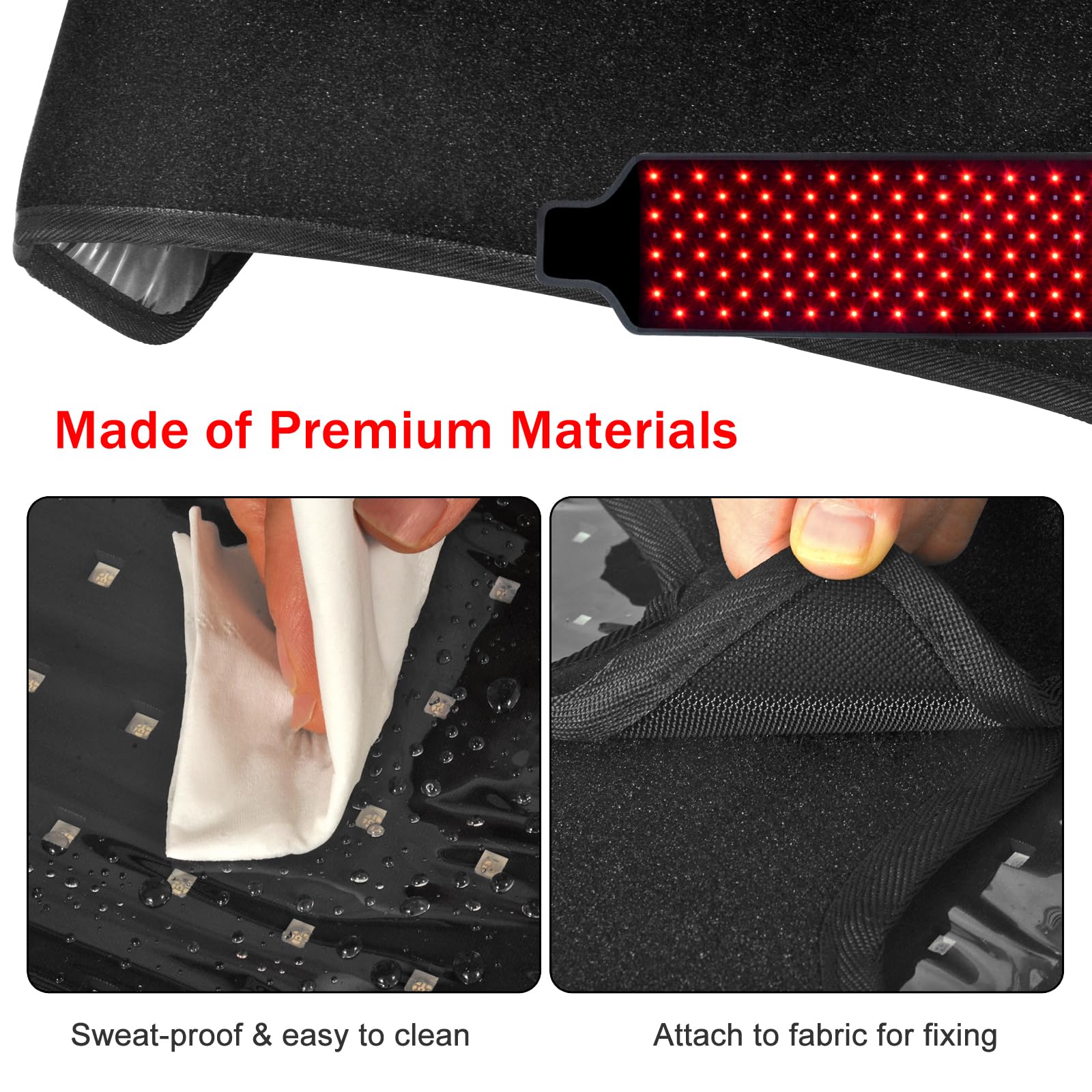 KETYWHA belt with Velcro strap shows easy fastening and comfort.
