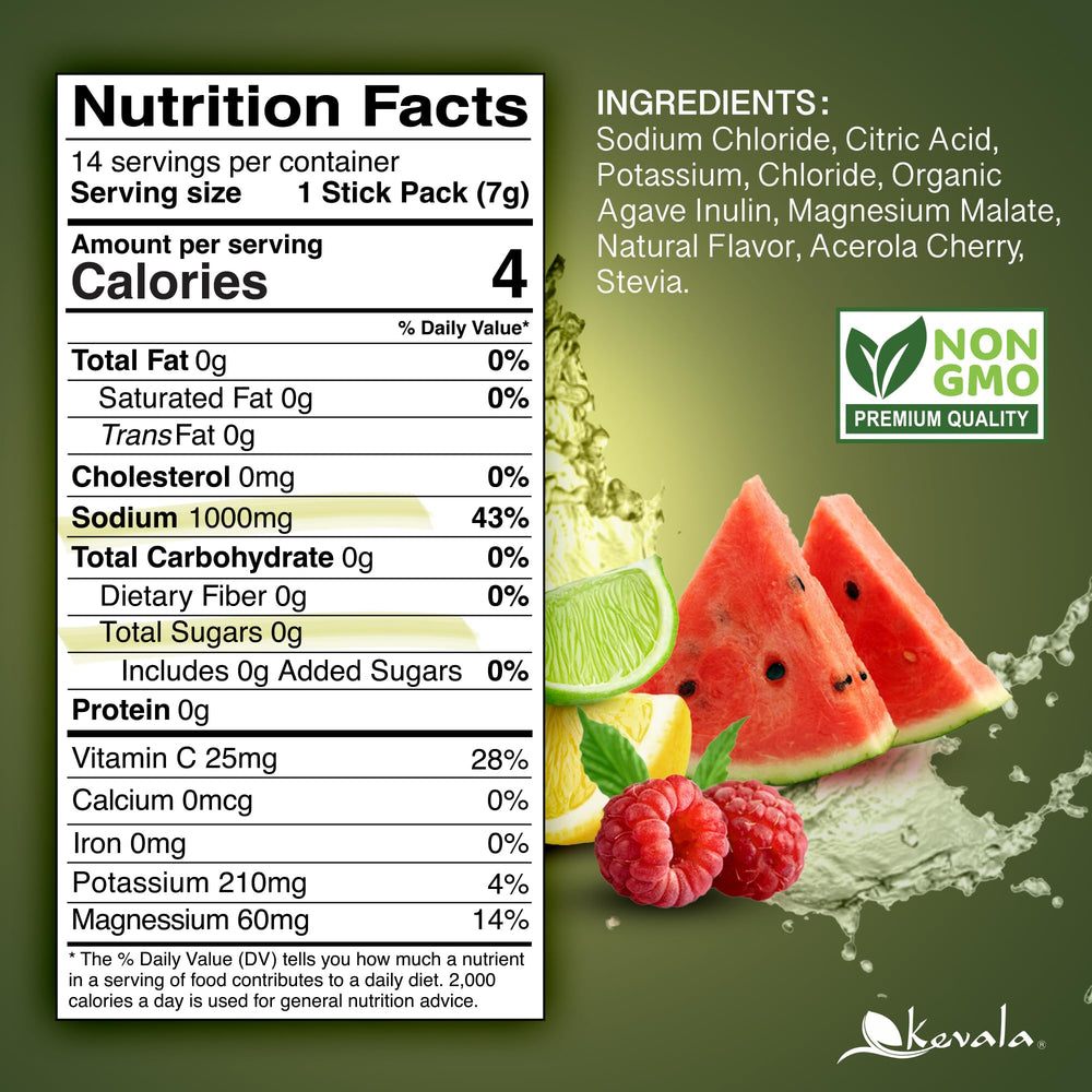 Kevala Hydrating Salts dissolving-in-water shows quick flavor release