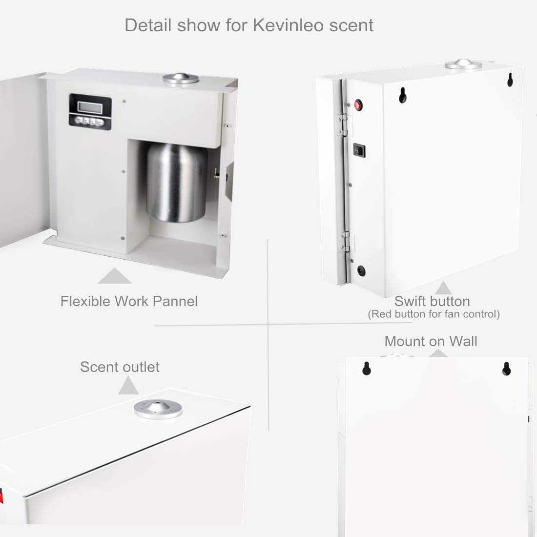 Kevinleo Scent Machine HVAC creates a hotel-like ambiance for spa, office, or hospitality spaces.
