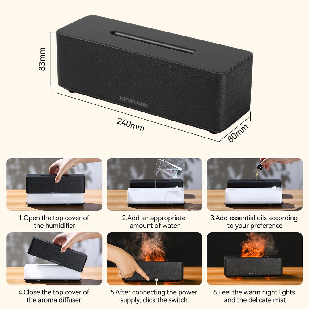 KEWUKU essential oil diffuser suitable for bedroom, office, and living room ambiance