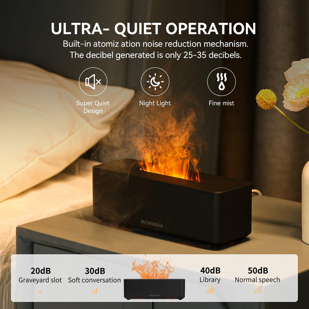 KEWUKU ultrasonic diffuser with quiet operation for peaceful spaces