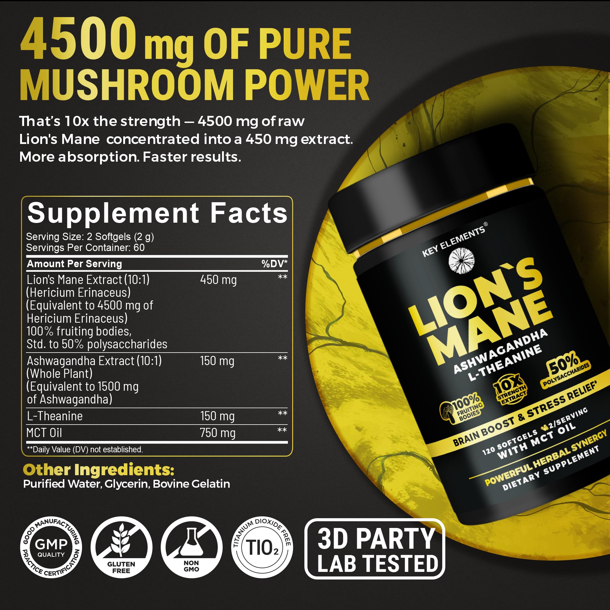 Key Elements easy-open packaging for quick daily supplementation.