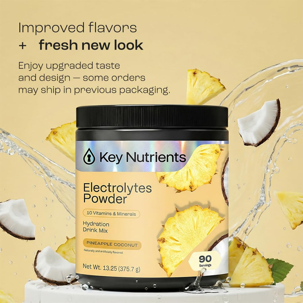 Key Nutrients electrolyte powder scoop for a quick hydration boost