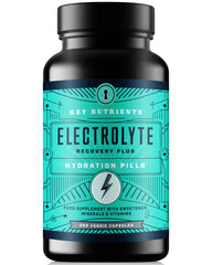 KEY NUTRIENTS Electrolyte Tablets bottle for on-the-go hydration with all six minerals.