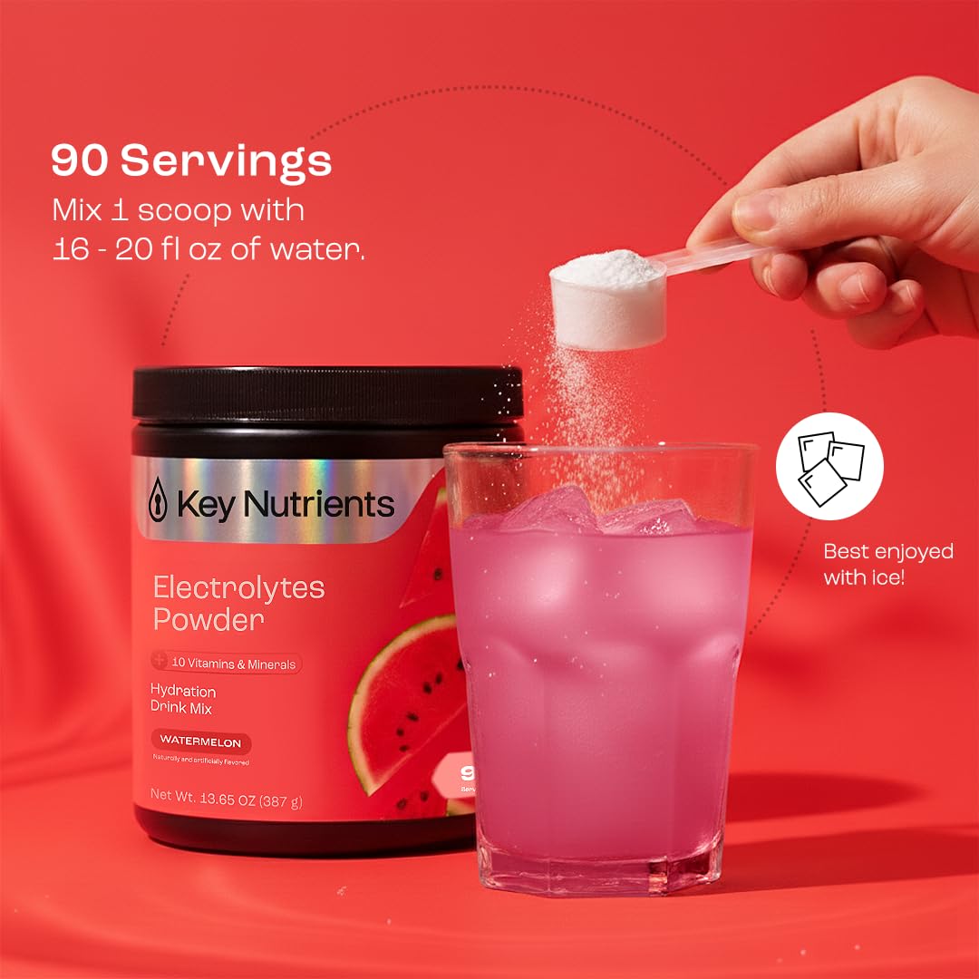KEY NUTRIENTS gluten-free hydration powder suits daily activities.