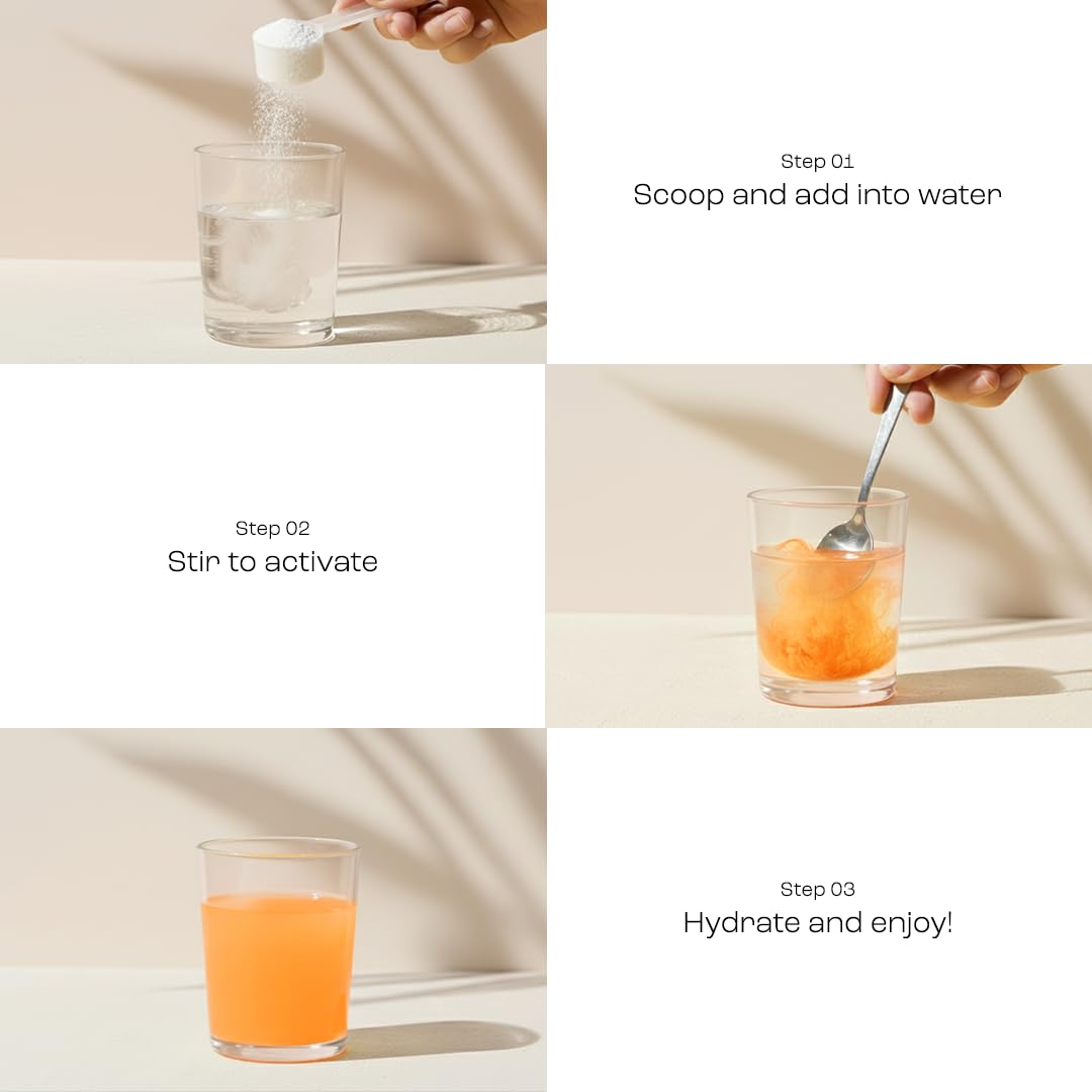 KEY NUTRIENTS Tangy Orange electrolyte powder label indicates USA-made quality.