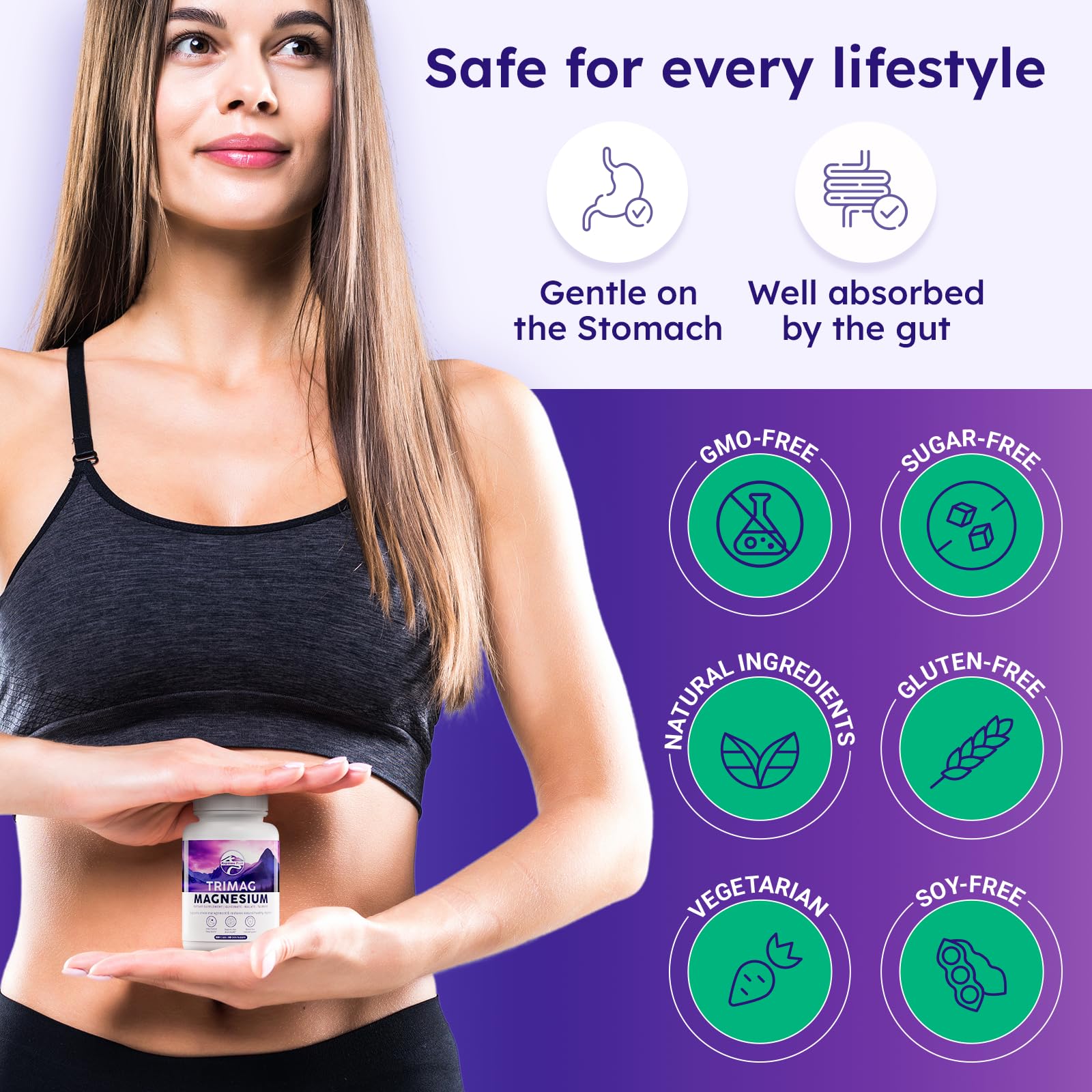 Keystone Peak Triple Magnesium malate form supporting active lifestyles.