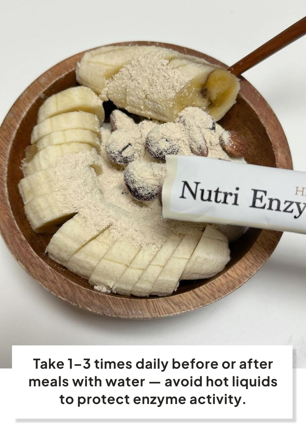 K Food Korean Food Nutri Enzyme Sweet Grains mixed with room temperature water for consumption.