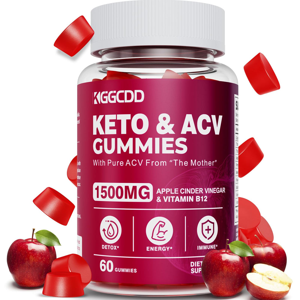 KGGCDD Keto ACV Gummies bottle showing convenient daily use