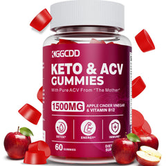 KGGCDD Keto ACV Gummies bottle showing convenient daily use