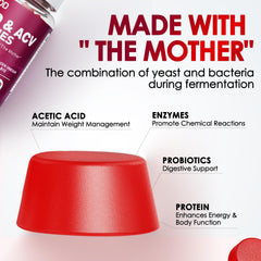 KGGCDD Gummies ingredients highlight apple cider vinegar and B12 for energy