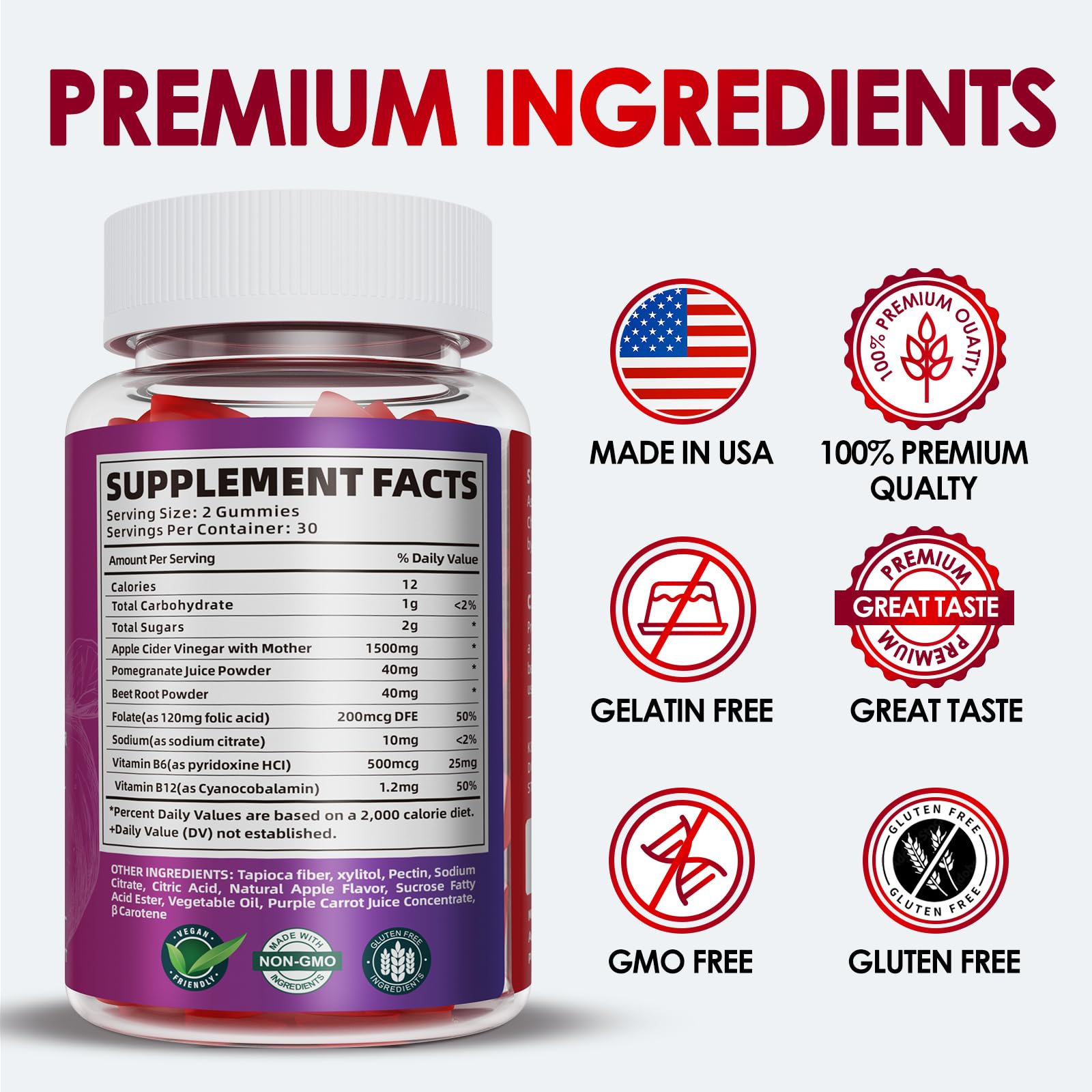 KGGCDD Vegan and Non-GMO gummies as a plant-based dieting option