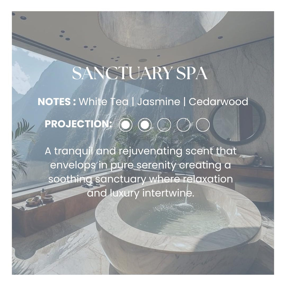 KHAPRI Sanctuary Spa jasmine note adds a soft floral lift.