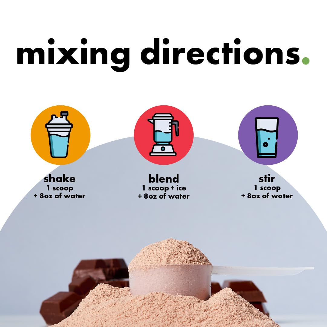 Kick Plant Protein Chocolate smoothie with creamy texture.
