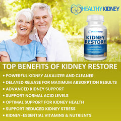Kidney Restore label detail emphasizes a comprehensive kidney health approach.