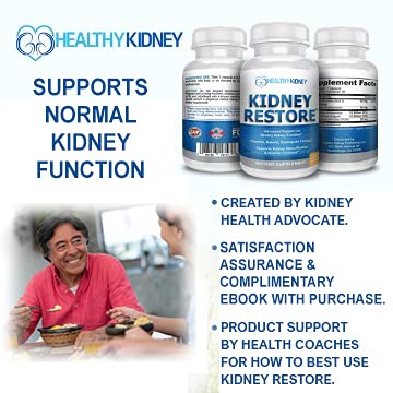 Kidney Restore packaging on shelf conveys US-made quality.