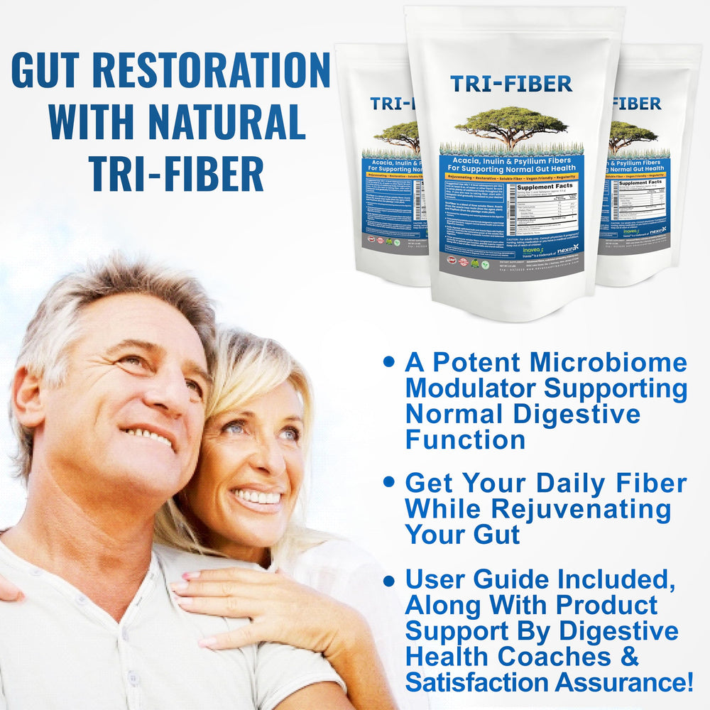 Kidney Restore Tri-Fiber organic acacia fiber powder ready to mix for daily fiber support