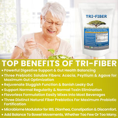 Kidney Restore Tri-Fiber organic inulin fiber powder dissolves easily and supports digestion