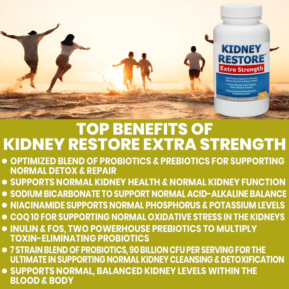 Kidney Restore US-made badge on bottle