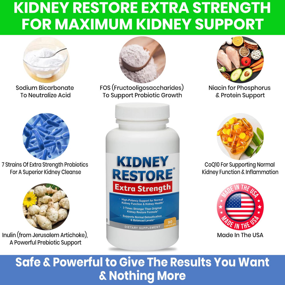 Kidney Restore vegan capsules ready for daily regimen