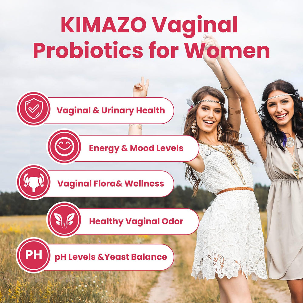 Kimazo packaging label close-up showing ingredients.