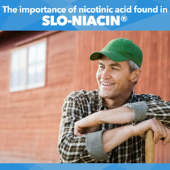 Kinara Slo Niacin tablets being dispensed emphasizes a steady, controlled-release routine.