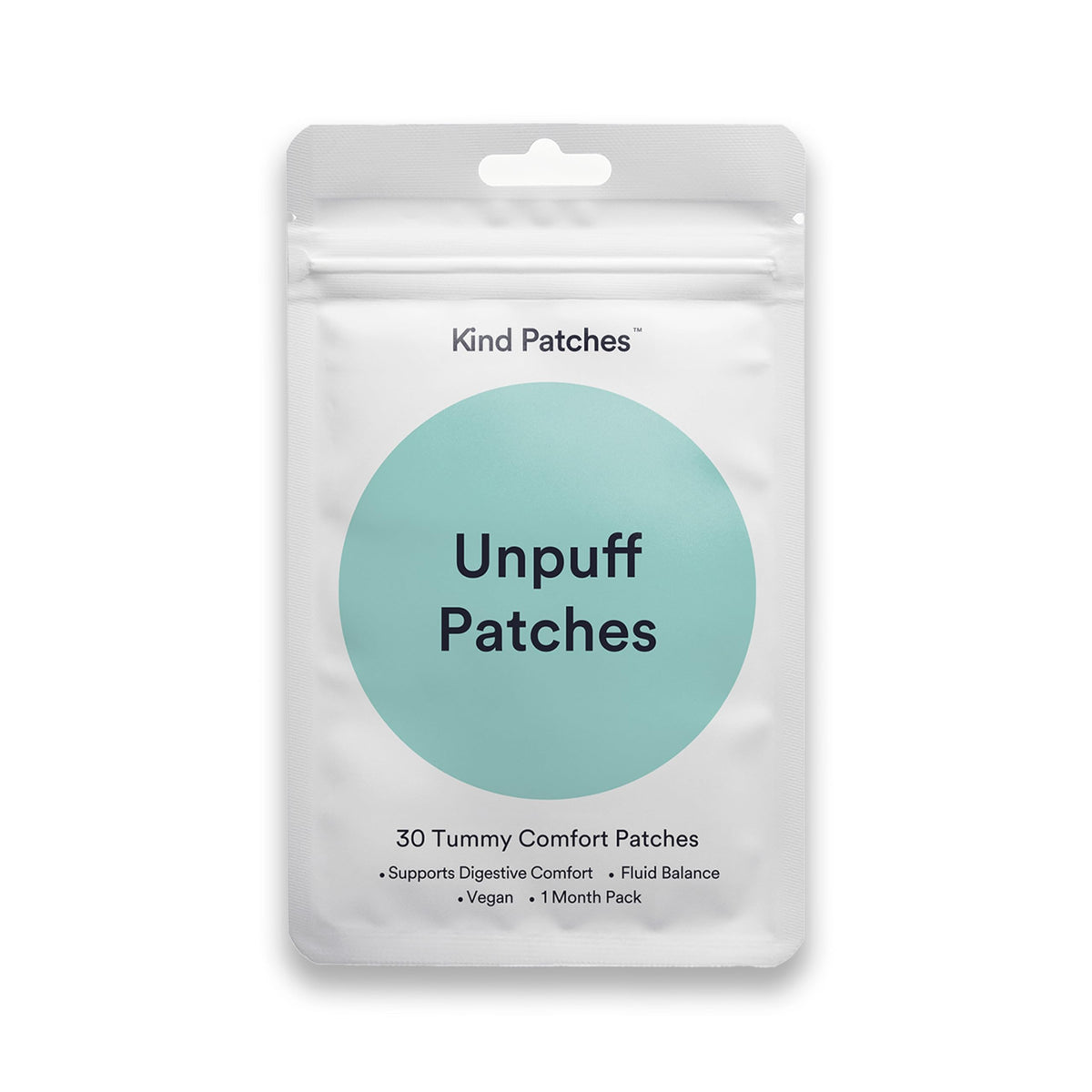 Kind Patches Unpuff patch on the arm for quick, plant-based use.