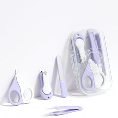 Kinderia Baby Nail Clippers Kit purple case for portable grooming