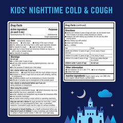 KinderMed Kids Nighttime Cherry bottle supports restful sleep during colds.