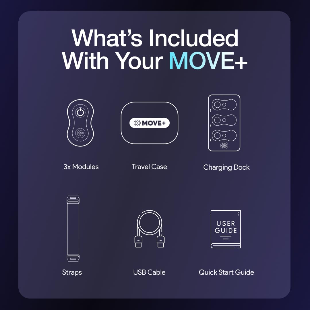 Kineon Move+ Pro LED glow signaling safe light exposure.