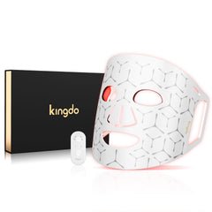 KINGDO red light face mask front view for convenient at-home skincare sessions.