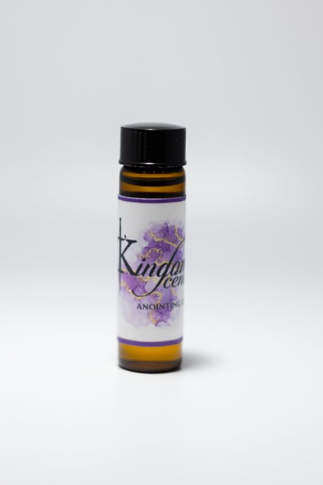 Kingdom Scents unscented oil bottle with prayer cloth for prayer and home blessing