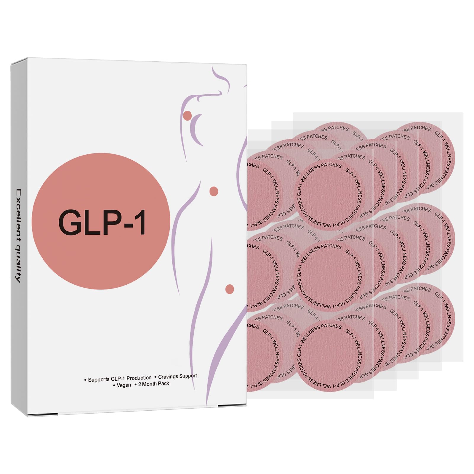 Kingly GLP-1 support patches on-the-go provide daily balance with natural ingredients