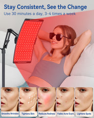 KingPavonini 136-LED dual-wave panel for surface and deep tissue exposure
