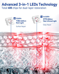 KingPavonini 660nm red light targets surface skin for smoother appearance