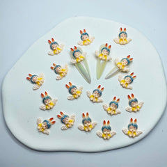 KINGVELLY nail art angel charm pack ideal for creative nail designs and crafts.