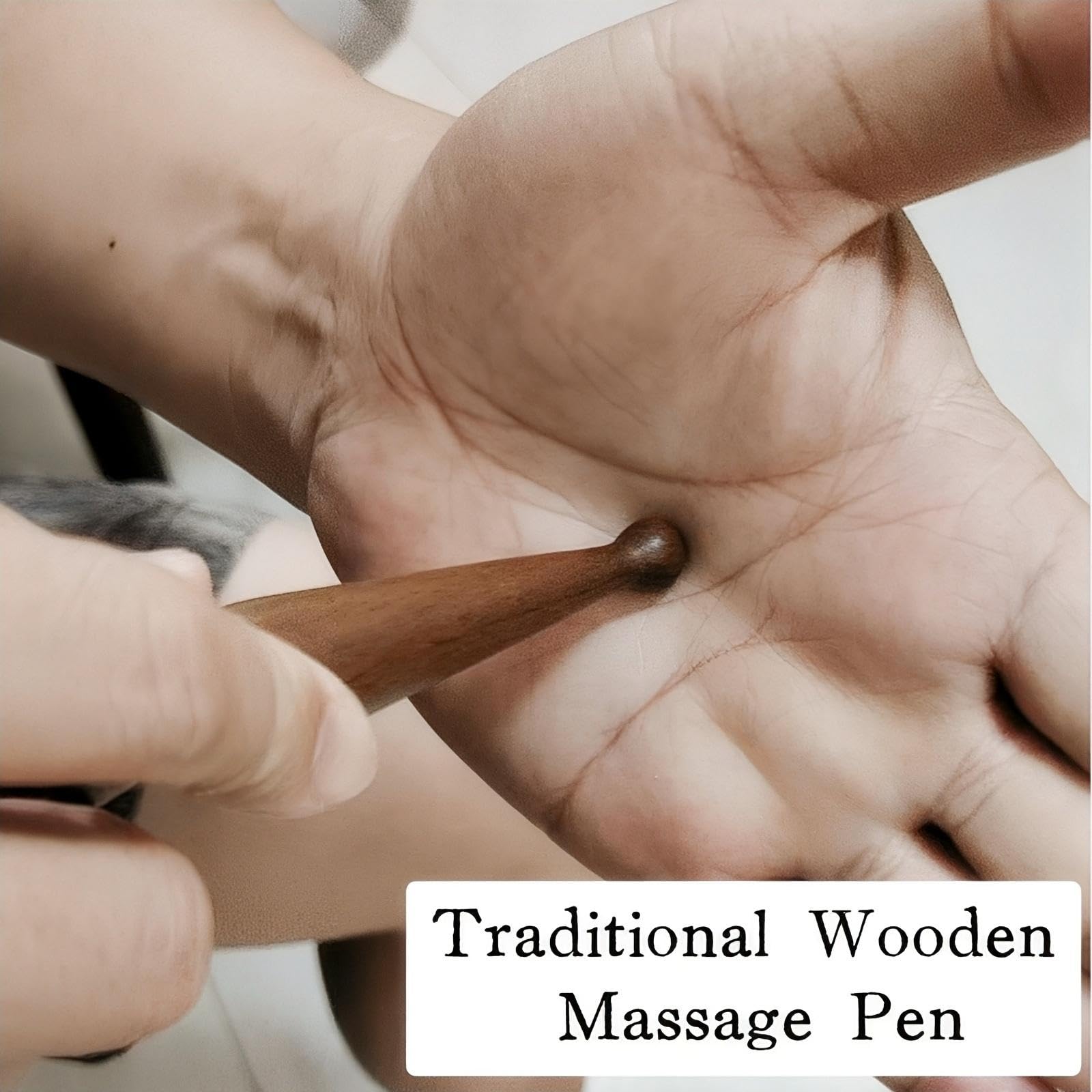 KINTEGOOD sandalwood acupoint pen ideal for at-home reflexology sessions.