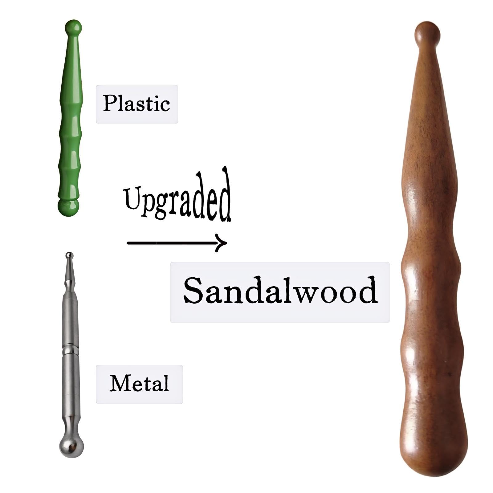 KINTEGOOD sandalwood acupoint pen with precision tip for accurate point targeting.